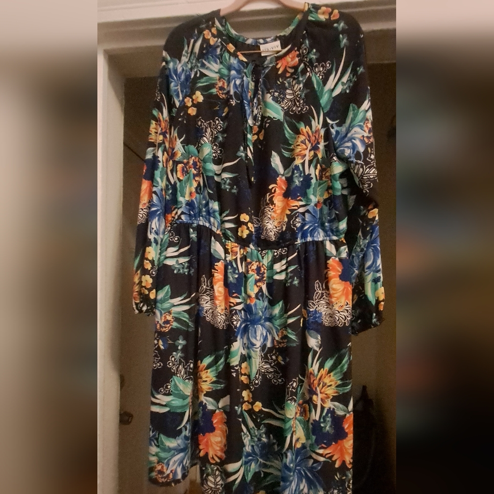 Ava & Viv Colorful Layered Dress